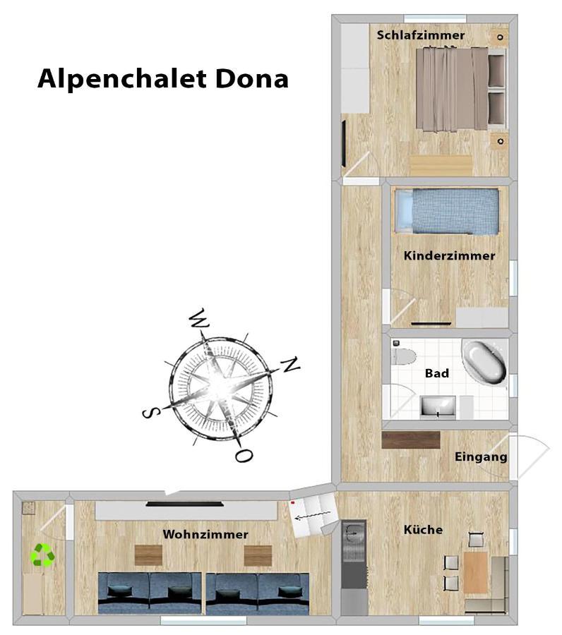 Alpenchalet Dona Partenen Ngoại thất bức ảnh